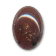Cabochon en résine 25x18 mm imitation pierre Brown x1
