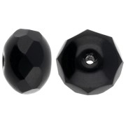 Jet - Donuts 8.5x6 mm Jet x25 Donuts 8.5x6 mm Jet x25