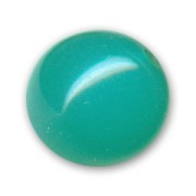 Perle ronde unie 14 mm Green Turquoise Opal x1