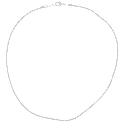 Tour de cou maille serpentine 2 mm argenté x1