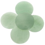 Cabochon rond 30 mm Aventurine x1