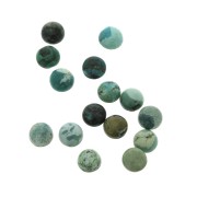 Cabochon rond 6 mm Turquoise naturelle x1