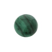 Cabochon rond 6 mm en pierre gemme - Malachite x1