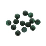 Cabochon rond 6 mm en pierre gemme - Malachite x1