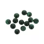 Cabochon rond 6 mm en pierre gemme - Malachite x1
