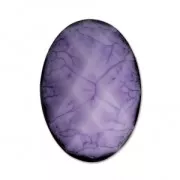 Cabochon facetté en résine 18x13 mm Amethyst