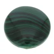 Cabochon rond 30 mm en pierre gemme - Malachite x1