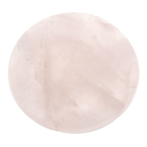 Cabochon rond 30 mm Quartz rose x1