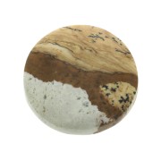 Cabochon rond 25 mm Jaspe Paysage x1