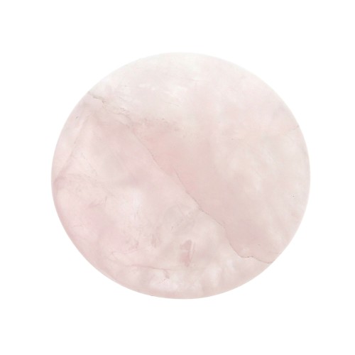 Cabochon rond 25 mm Quartz rose x1
