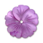 Fleur Nacre 25 mm Violet x1