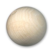 Perle ronde en bois brut naturel 30 mm x1|raw }}