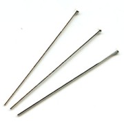 Clous tête plate 40x0.6 mm en Argent 925 x10