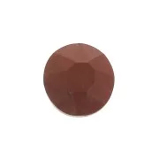 Cabochon rond facetté 6 mm Jaspe Rouge x1