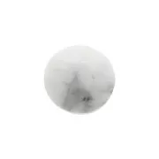 Cabochon rond facetté 6 mm Howlite x1