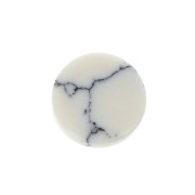 Cabochon plat rond - palet - 6 mm en pierre gemme - Howlite x1|raw }}