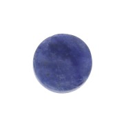 Cabochon plat rond - palet - 6 mm en pierre gemme - Sodalite x1