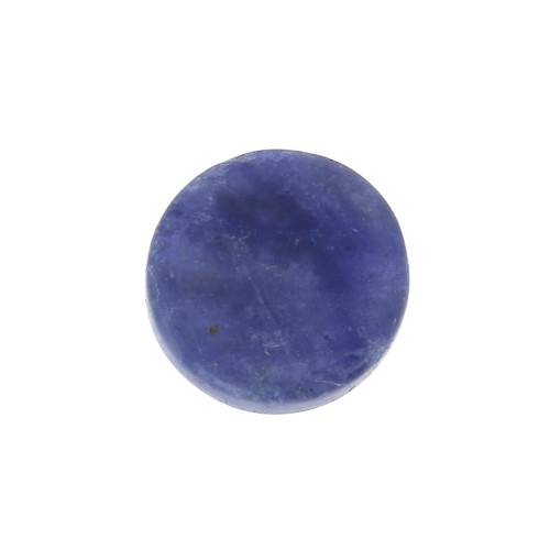 Cabochon plat rond - palet - 6 mm en pierre gemme - Sodalite x1