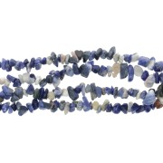 Perles chips 8 - 11 mm en pierre gemme  teintée - Sodalite x80cm|raw }}