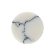 Cabochon plat rond - palet - 8 mm en pierre gemme - Howlite x1|raw }}