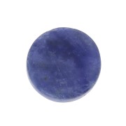 Cabochon plat rond - palet - 8 mm en pierre gemme - Sodalite x1|raw }}