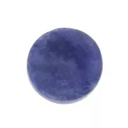 Cabochon plat rond - palet - 8 mm en pierre gemme - Sodalite x1