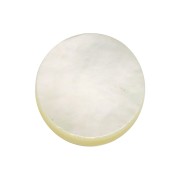 Cabochon plat rond 8 mm en nacre x1