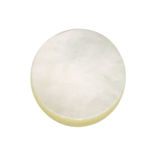 Cabochon plat rond 8 mm en nacre x1