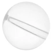 Perle ronde 14 mm pierre gemme Cristal de Roche x1