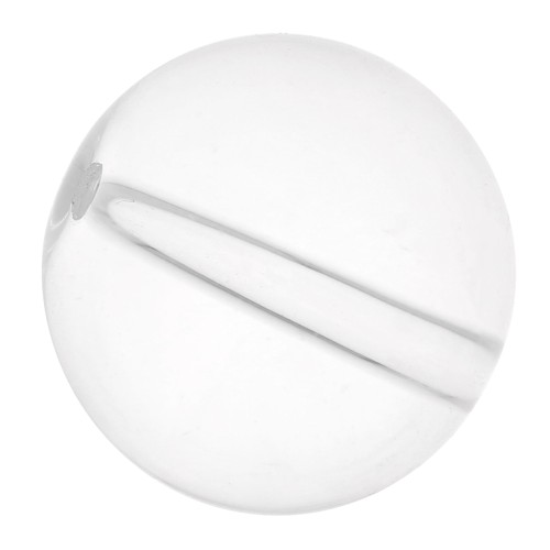 Perle ronde 12 mm pierre gemme Cristal de Roche x1