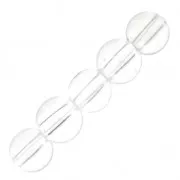 Perles rondes 4 mm pierre gemme Cristal de Roche x20