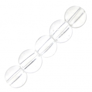 Perles rondes 4 mm pierre gemme Cristal de Roche x20