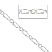 Chaîne maille figaro alternée (1x1) 2.05 mm en Argent 925 x50 cm