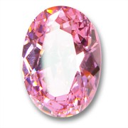 Cabochon en Oxyde de Zirconium ovale 18x13 mm Light Rose