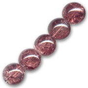 Cracked Beads 12 mm Antic Rose x5|raw }}