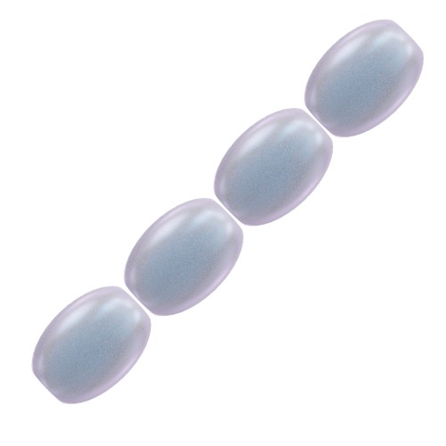 Perles nacrées PureCrystal Grain de riz 5824 4mm Iridescent Dreamy Blue Pearl x20