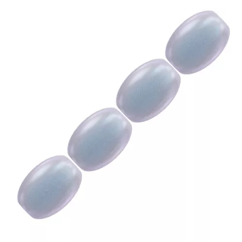 Perles nacrées PureCrystal Grain de riz 5824 4mm Iridescent Dreamy Blue Pearl x20