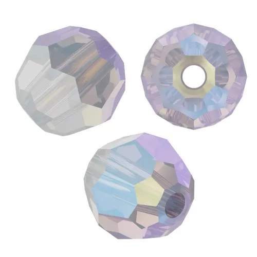 Perles rondes PureCrystal 5000 4 mm - White Opal Shimmer x20