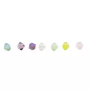 Perles rondes  PureCrystal 5000 4 mm White Opal Shimmer x20