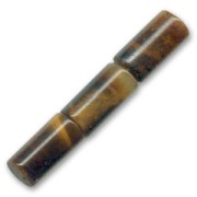 Perles en pierre gemme Oeil de Tigre tubes 14x6 mm x8|raw }}