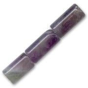 Perles en pierre gemme Amethyste tubes 12x6 mm x8|raw }}