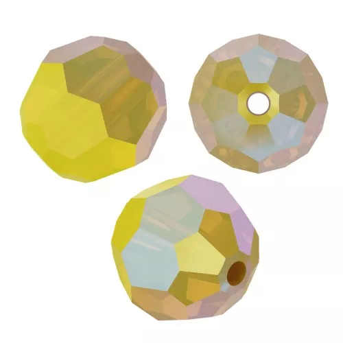 Perle ronde PureCrystal 5000 8 mm - Yellow Opal Shimmer x1