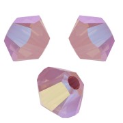 Toupies en cristal PureCrystal 5328 3 mm Rose Water Opal Shimmer x50