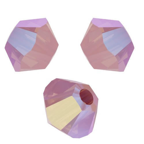 Toupies en cristal PureCrystal 5328 3 mm Rose Water Opal Shimmer x50