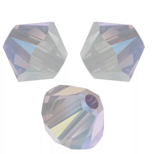 Toupies en cristal PureCrystal 5328 4 mm White Opal Shimmer x50