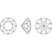 Cabochon PureCrystal 1088 6 mm Aquamarine Ignite x1