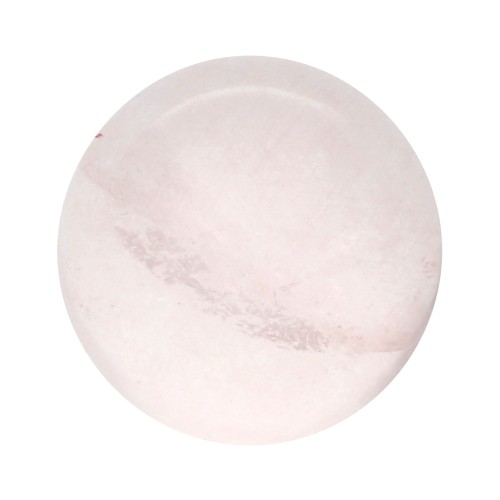 Cabochon rond 6 mm en pierre gemme - Quartz rose x1