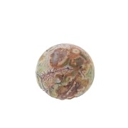 Cabochon rond 6 mm en pierre gemme - Jaspe Leopard x1