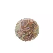 Cabochon rond 6 mm en pierre gemme - Jaspe Leopard x1