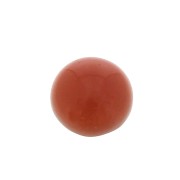 Cabochon rond 6 mm en pierre gemme teintée - Agate Rouge x1